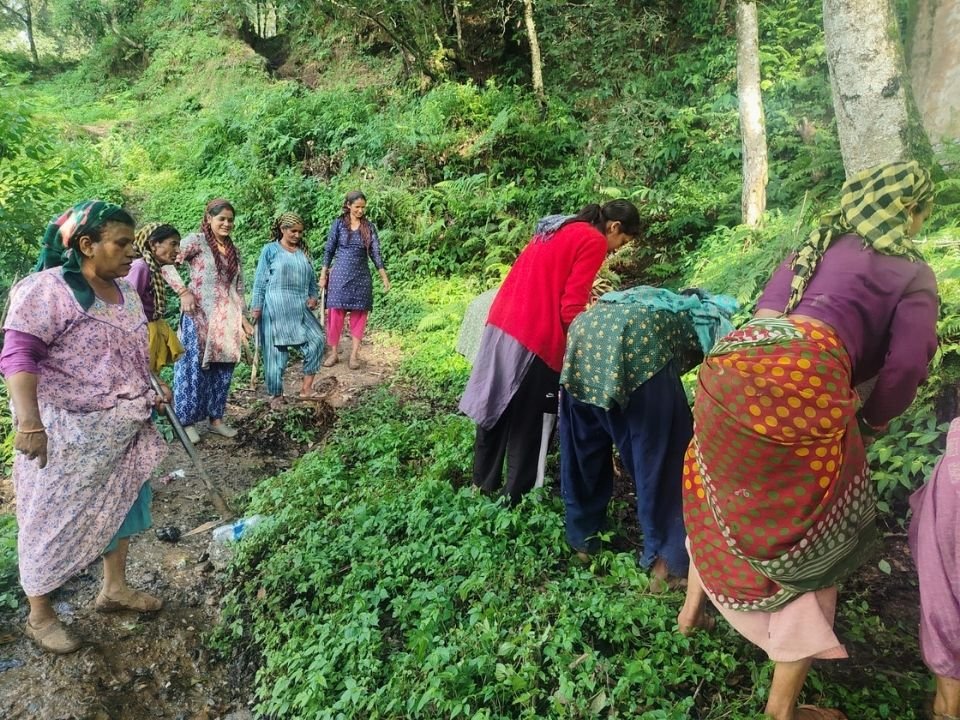 Restoring Village Pathways After Monsoon