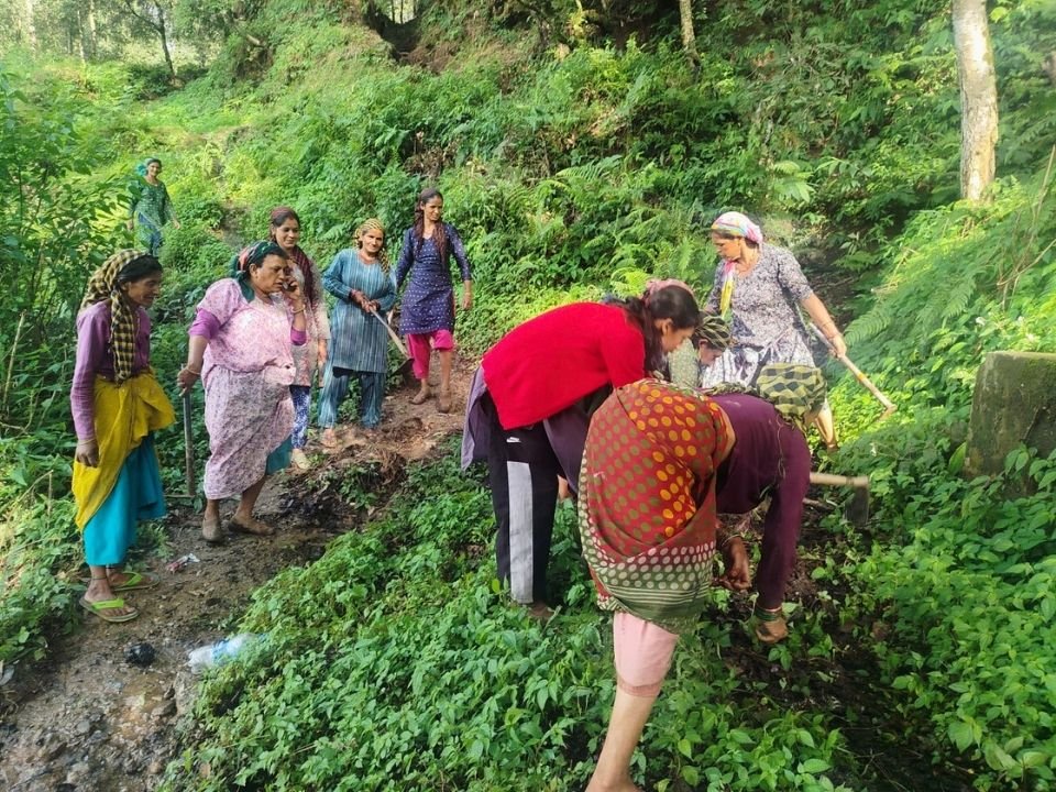 Restoring Village Pathways After Monsoon